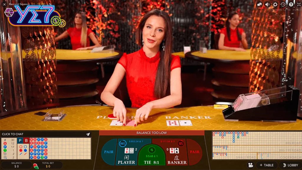 Overview of Baccarat card game at YE7